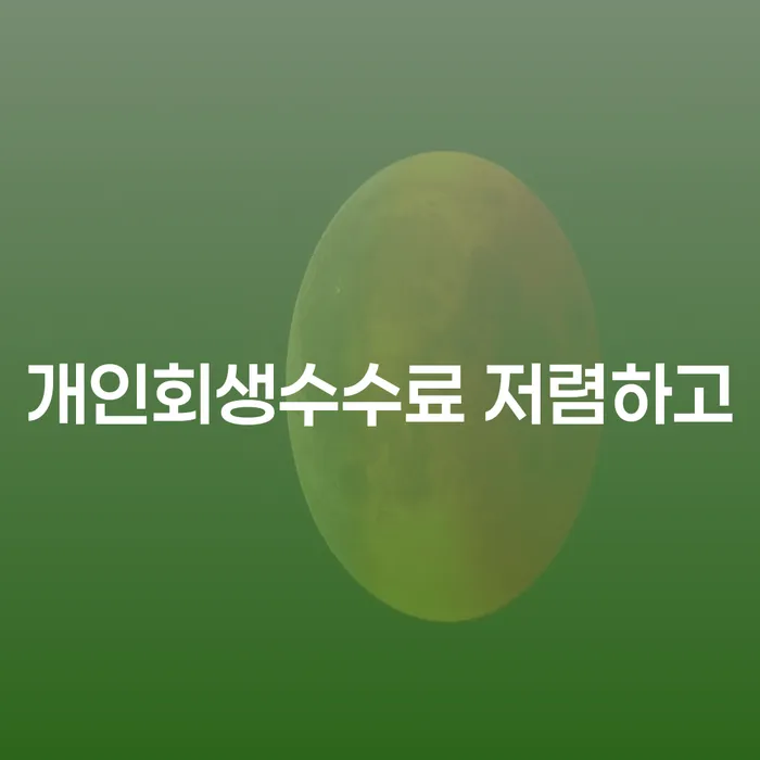 개인회생 수임료 싸고 개인회생 처리방법 달라진점