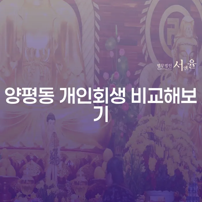 양평동 개인회생 비교해보기